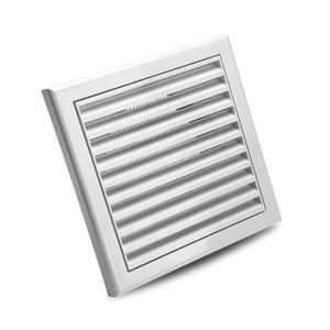 Devola 100mm Fixed Grill, White - DVFG100W