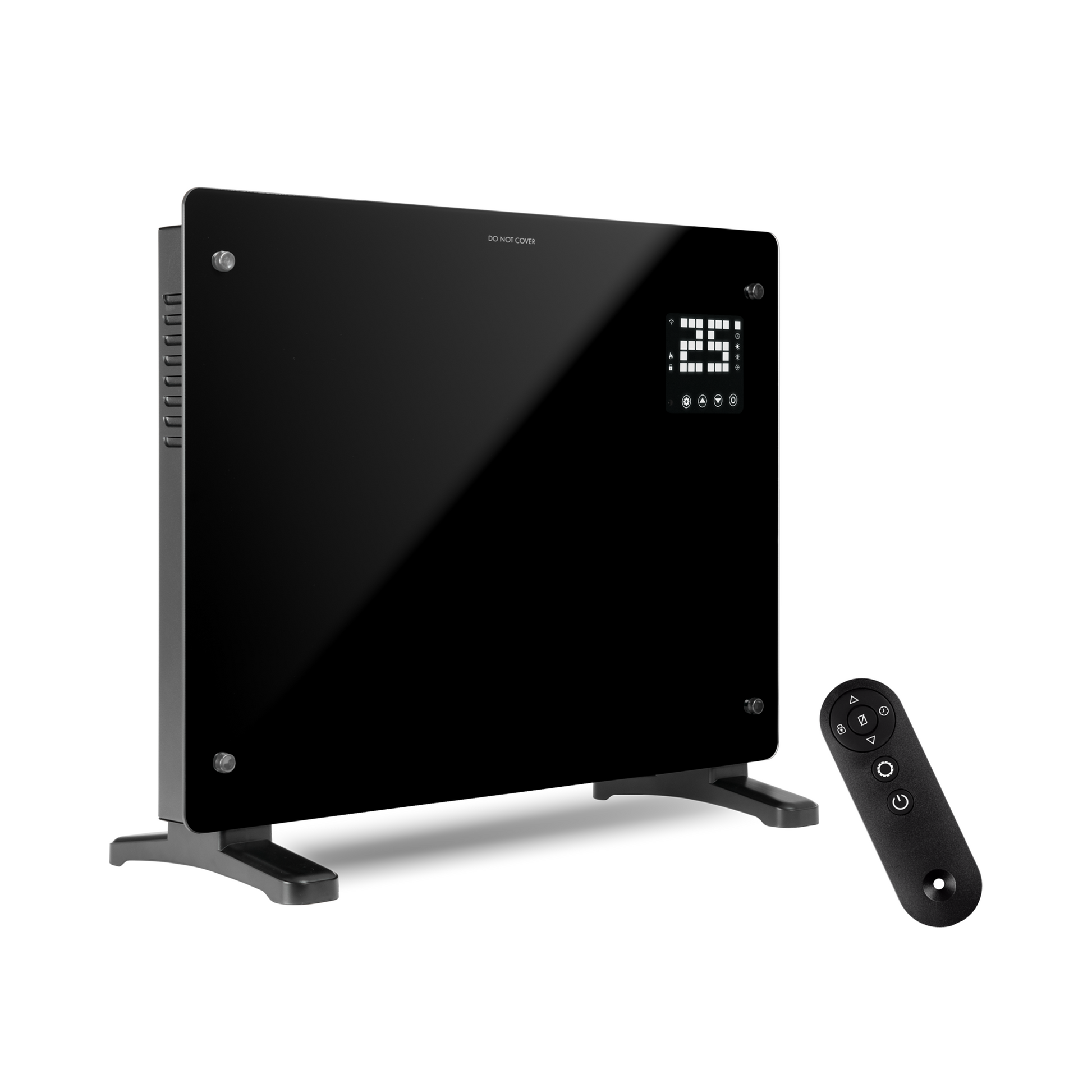 Devola 1500W Glass Panel Heater with Wifi app - Black - DVPW1500B