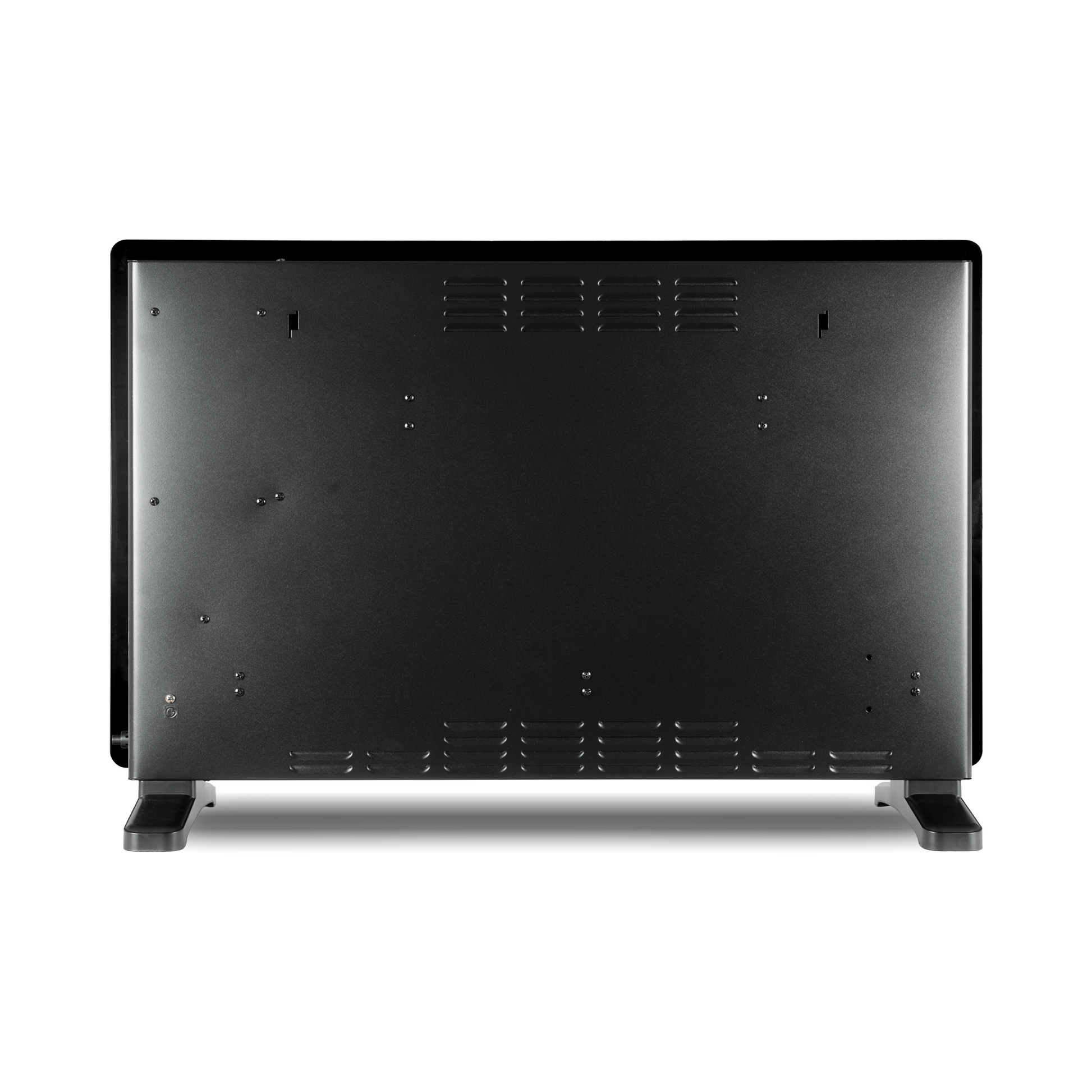 Devola Designer 2kW Smart Glass Panel Heater with Timer Black - DVPW2000B