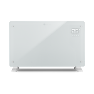 Devola Designer 2kW Smart Glass Panel Heater with Timer White - DVPW2000WH