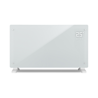 Devola Designer 2.5kW Smart Glass Panel Heater with Timer White - DVPW2500WH