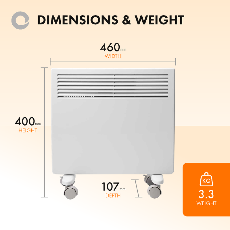 Devola-M 1000W Panel Heater with 7 Day Timer IP24 - White DVM1000W - DVNDM10, Image 3 of 7