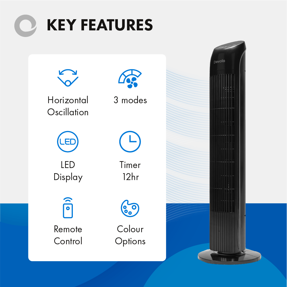 Tower fans remote controlled deals