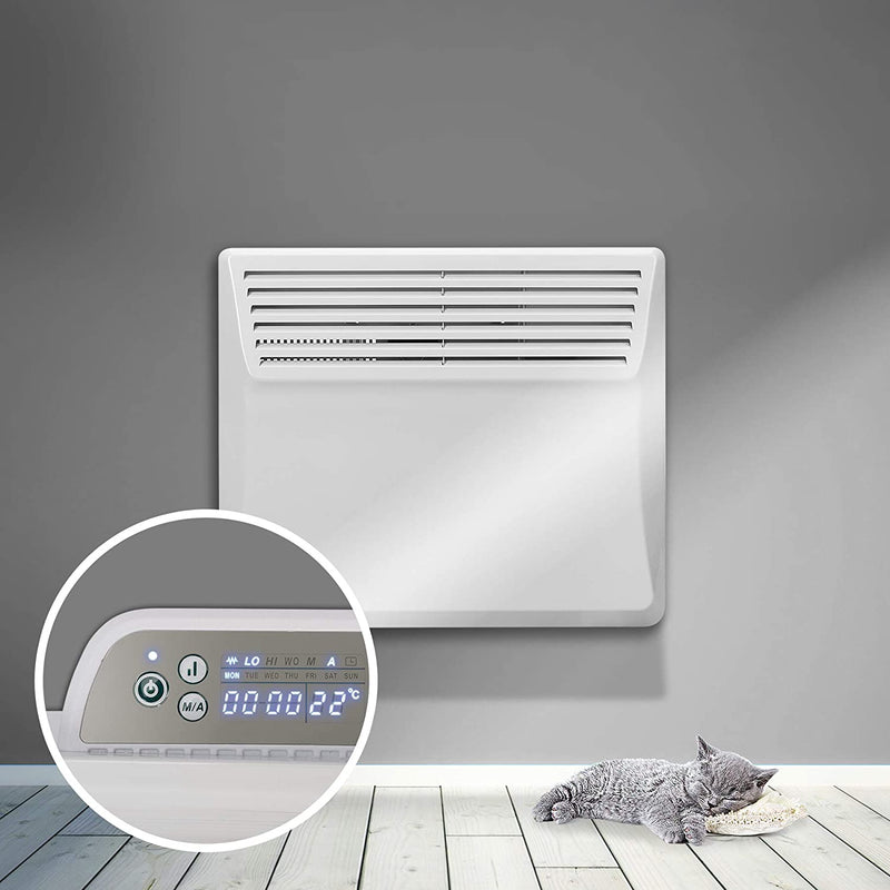 Devola-B 1500W Panel Heater with 7 Day Timer IP24 - White - DVS1500W, Image 6 of 6