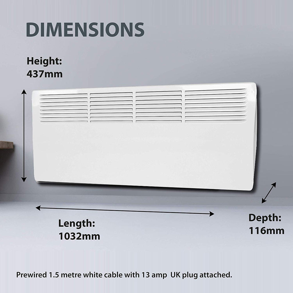 Devola Classic 2kw Panel Heater With 24hr Timer - DVC2000W – Devola.co.uk