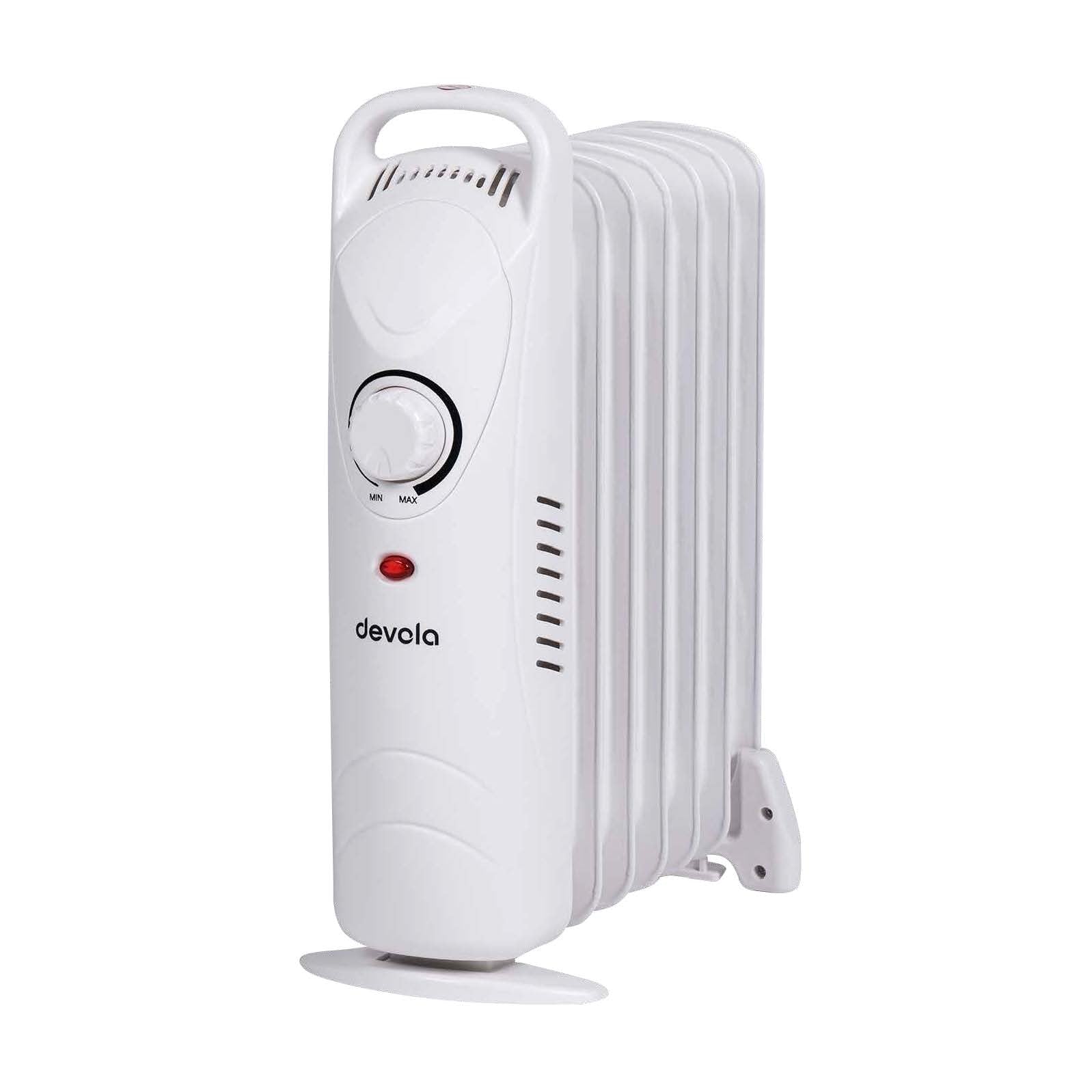 Devola 600W Mini Oil Filled Radiator (White) - DVMOR7F06W – Devola.co.uk