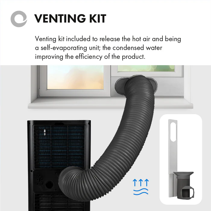 Devola Portable Air Conditioner with Wifi and Window Kit - 9000BTU - Black - DVAC09CB, Image 12 of 13
