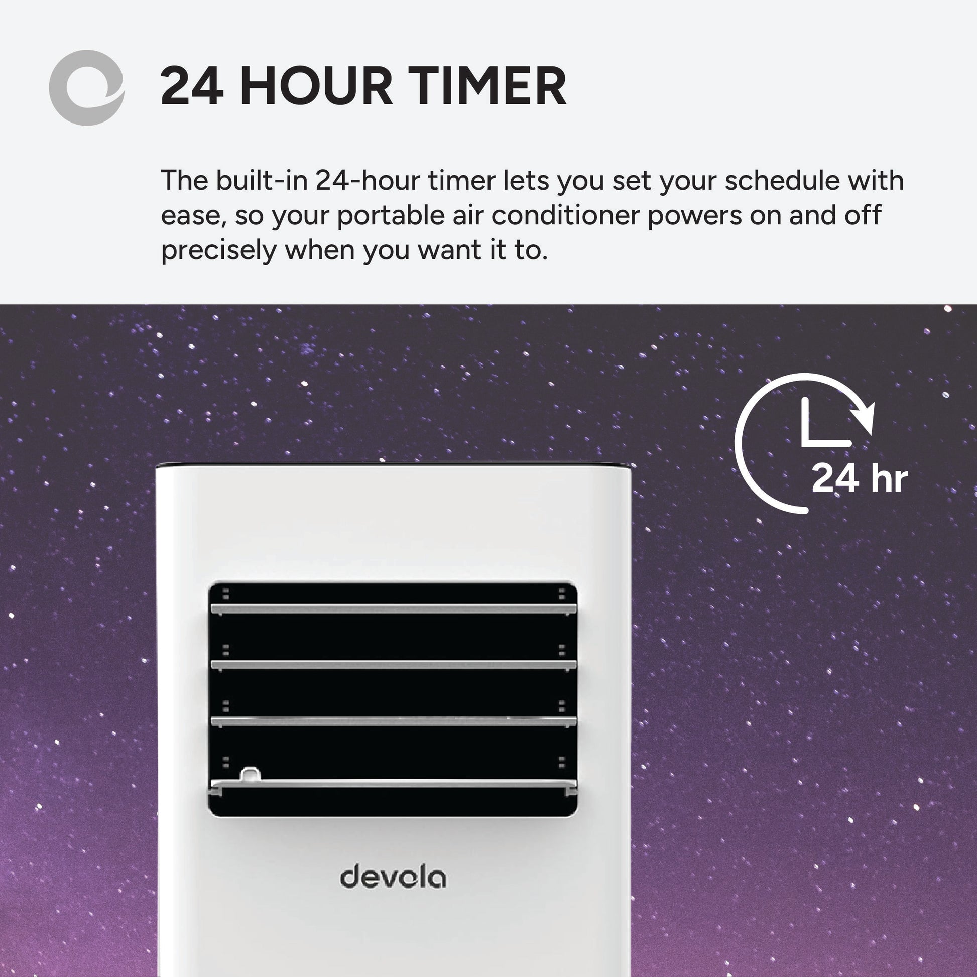 Devola Portable Air Conditioner with Wi-Fi and 2x Window kits - 7000 BTU - Cooling - White - DVAC7K