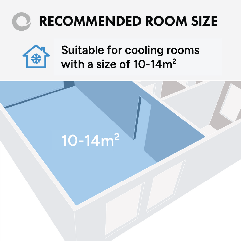 Devola Compact Portable Air Conditioner with Wi-Fi and 2x Window kits - 7000 BTU - Cooling - White - DVAC7K