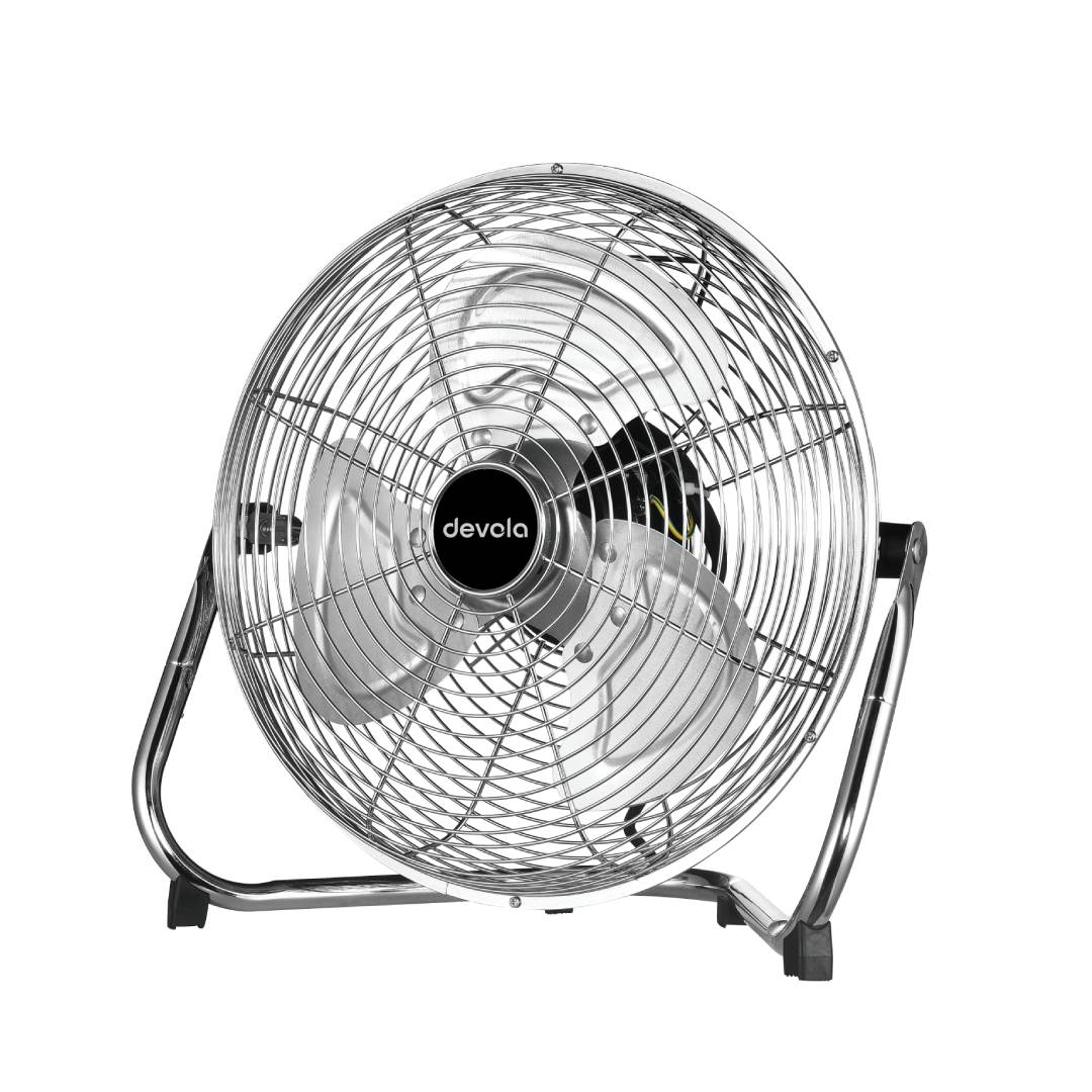 45W 3 Speed 12 inch DC Floor Fan Chrome DV12FFC