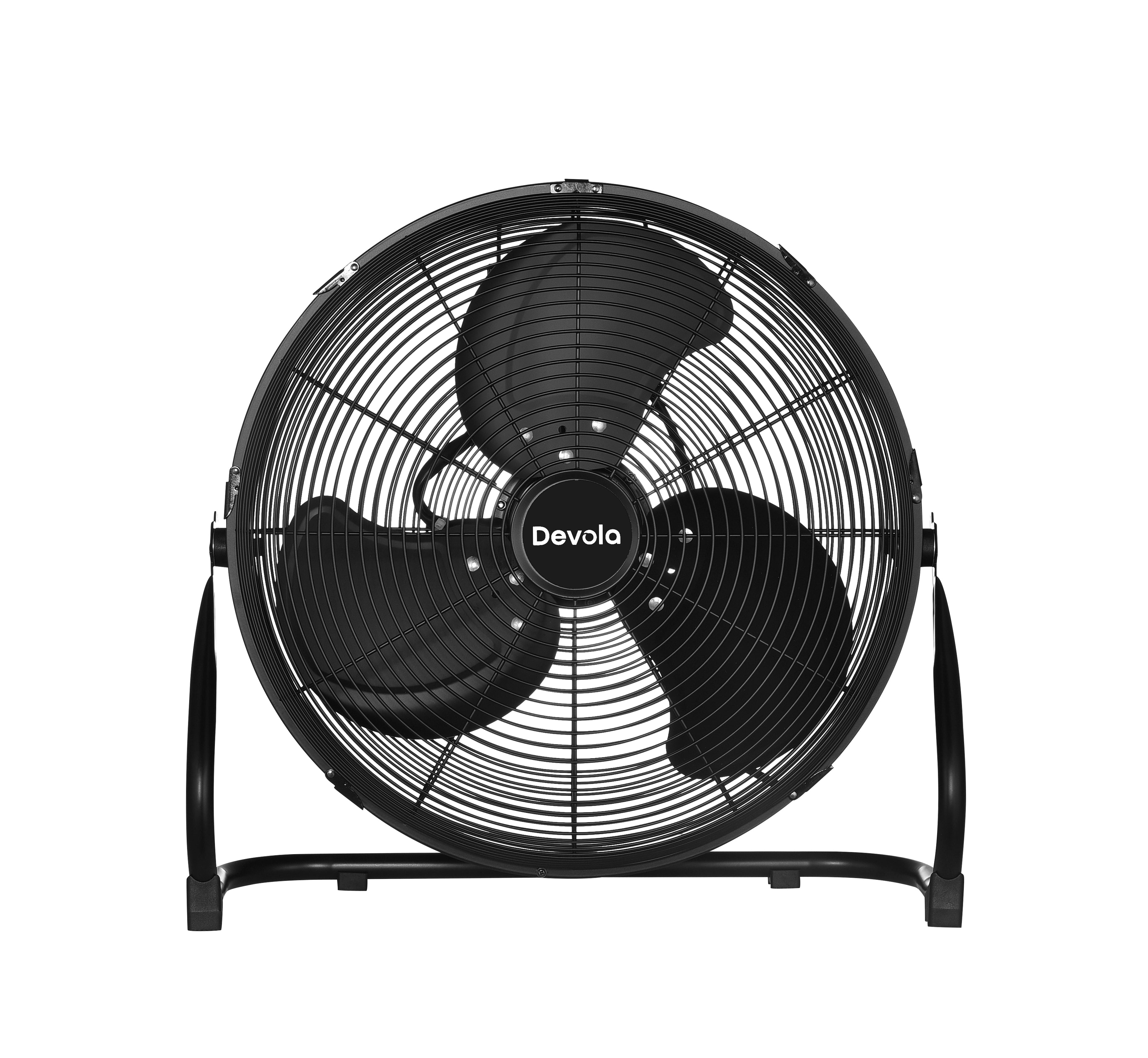 Devola Floor Fan 16 Black - DV16FFB