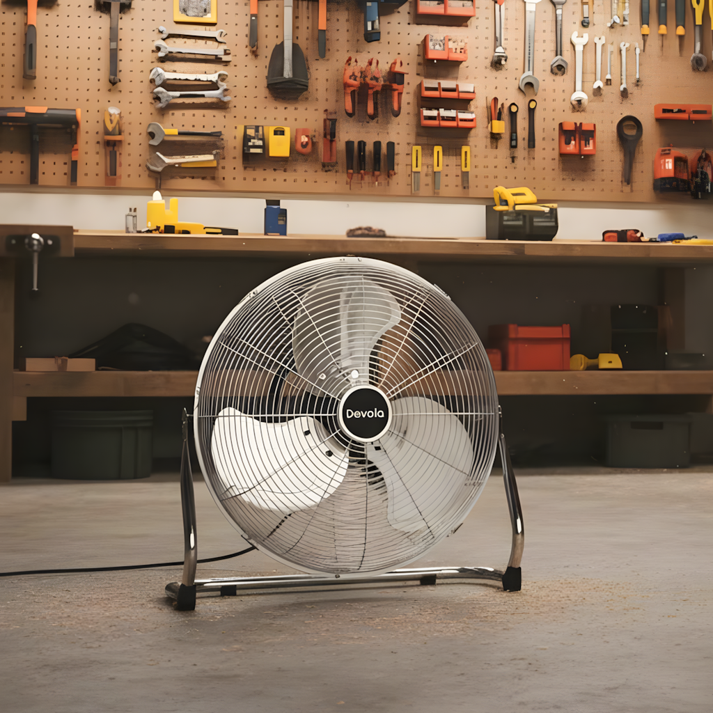 Devola Floor Fan 16 Chrome - DV16FFC