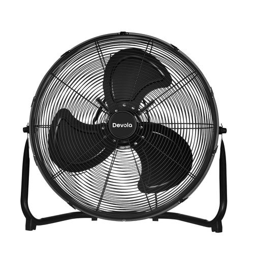 Devola High Power 80W 3 Speed 20-inch DC Floor Fan - Black - DV20FFB