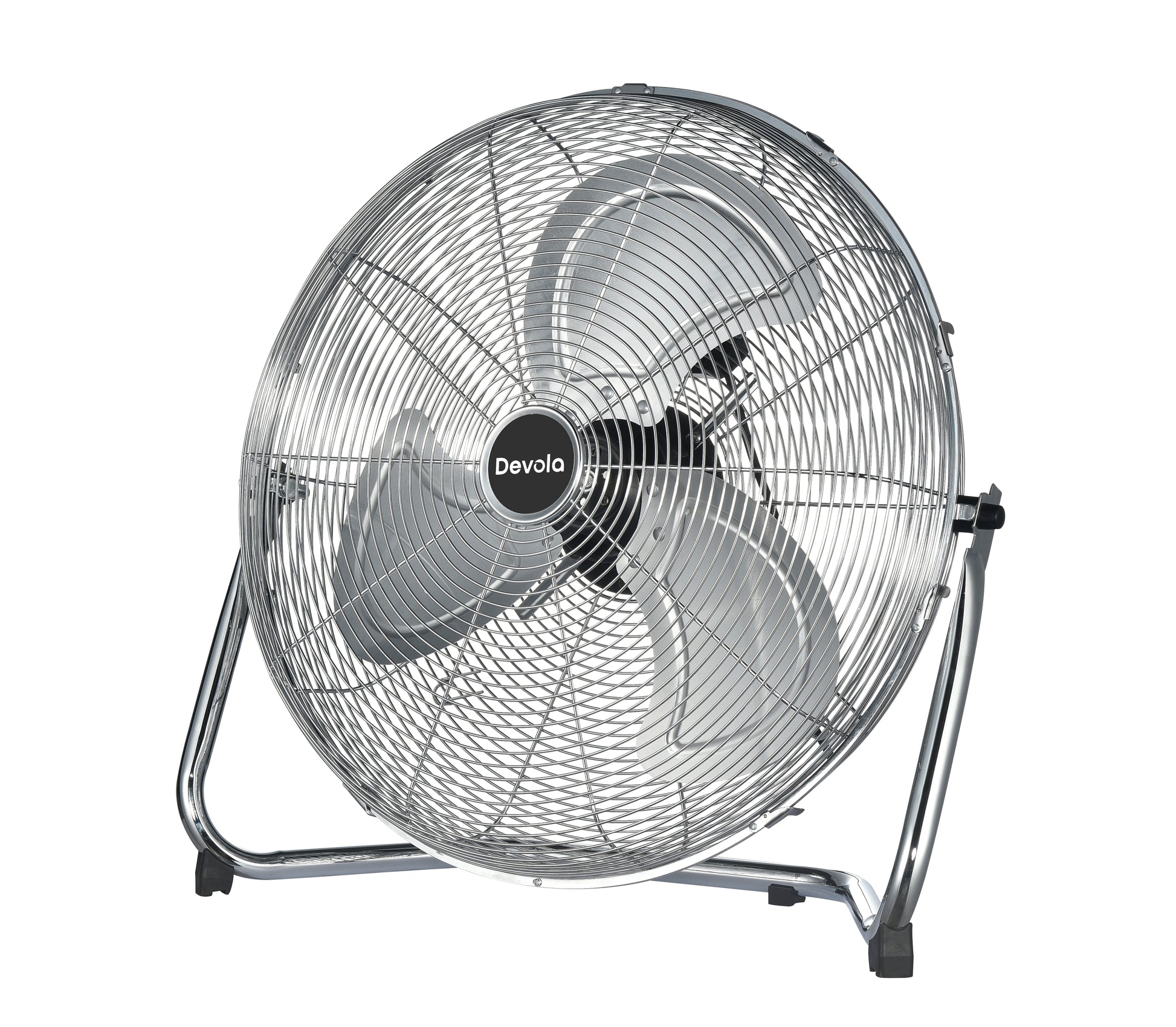 Devola High Power 80W 3 Speed 20-inch DC Floor Fan - Chrome - DV20FFC
