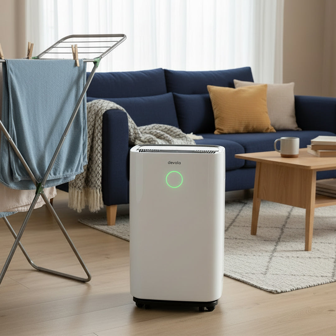 Devola 25L Compressor Dehumidifier & Air Purifier with HEPA Filter, White - DV25L