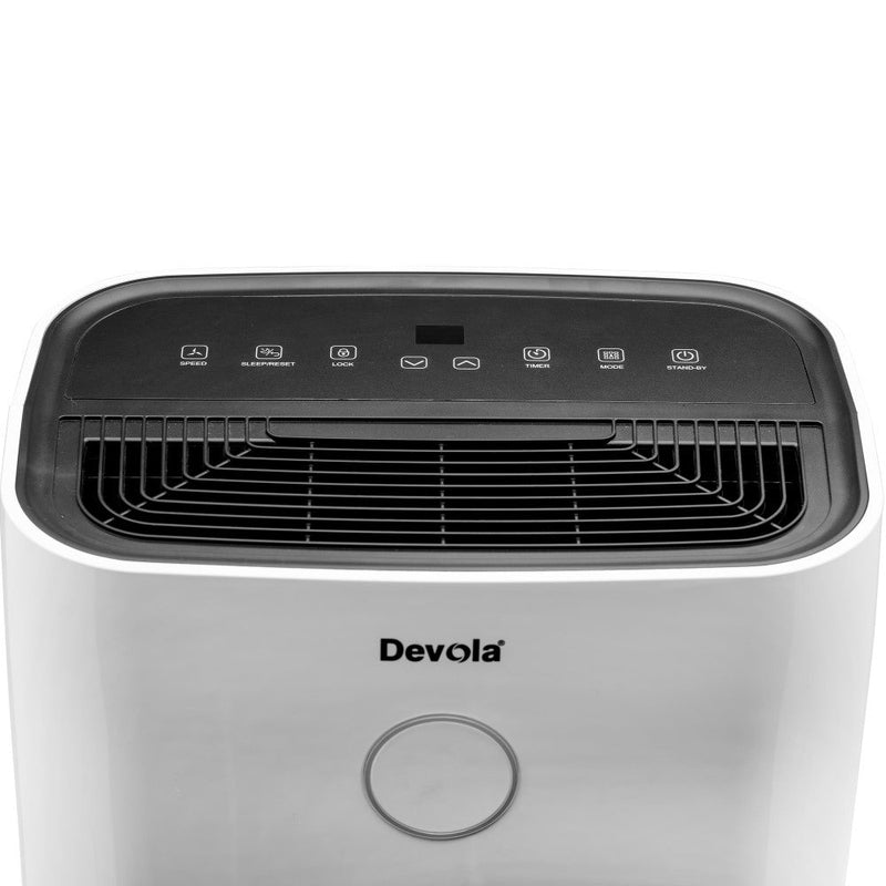 Devola 25L Compressor Dehumidifier & Air Purifier with HEPA Filter, White - DV25L, Image 10 of 11