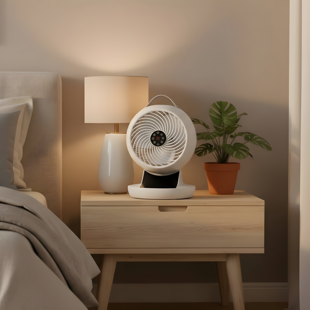 Devola Ultra Quiet 28W 12 Speed 9-inch DC Desk Fan - White - DV9DCDF