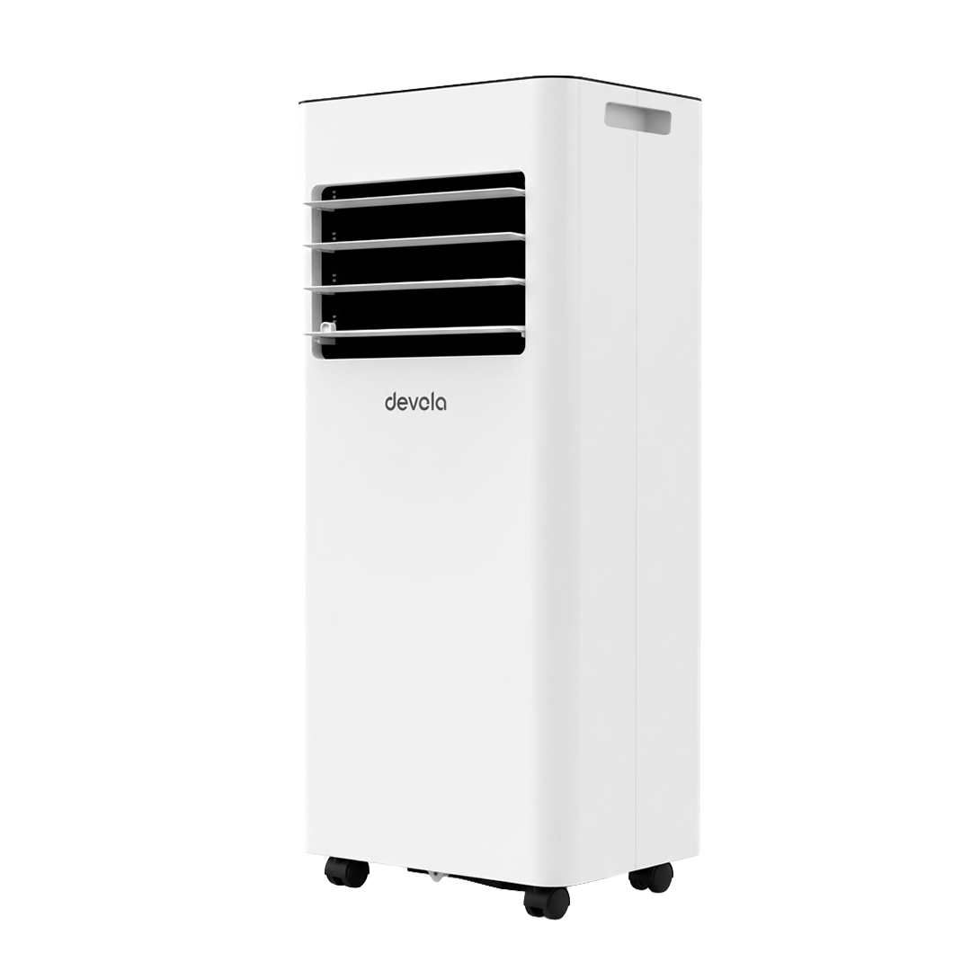 Devola Compact Portable Air Conditioner with Wi-Fi and 2x Window kits - 9,000BTU - Cooling & Heating - White - DVAC9KH