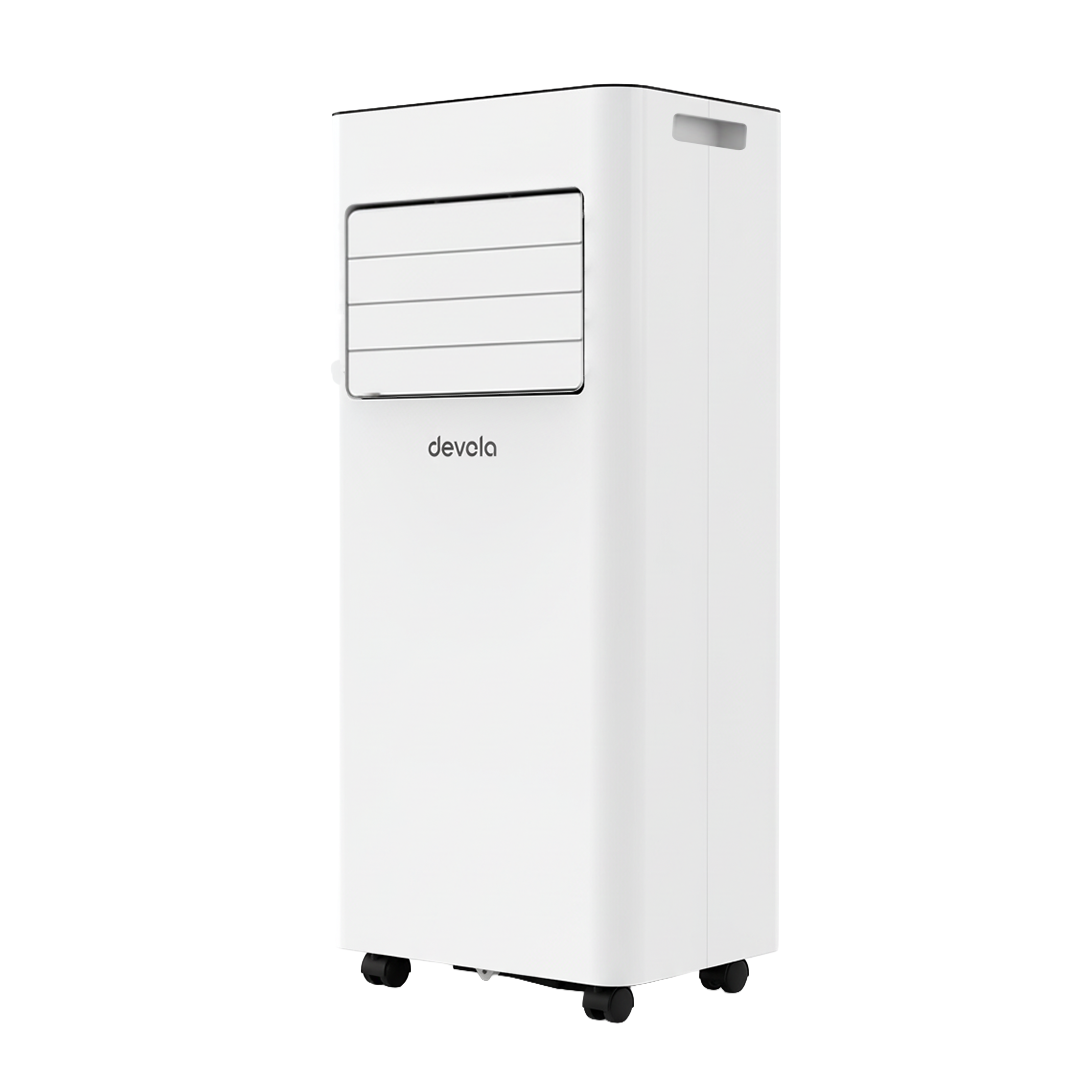 Devola Compact Portable Air Conditioner with Wi-Fi and 2x Window kits - 9,000BTU - Cooling & Heating - White - DVAC9KH