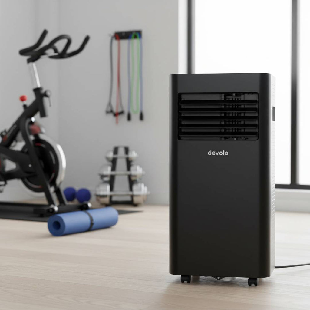 Devola Portable Air Conditioner with Wifi and Window Kit - 9000 BTU - Black - DVAC09CB