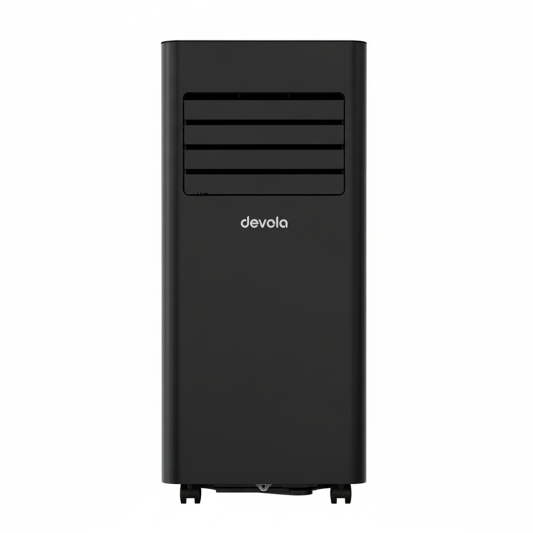 Devola Compact Portable Air Conditioner with Wi-Fi and 2x Window kits - 9000 BTU - Cooling - Black - DVAC9KB