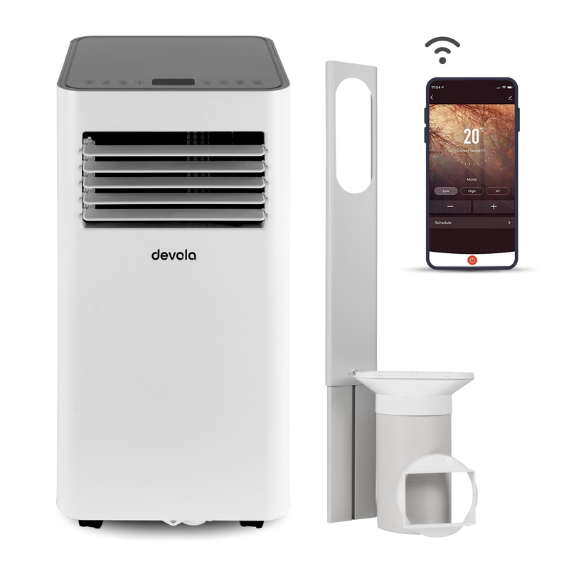 Devola Portable Air Conditioner with Wifi and Window Kit - 9000BTU - White - DVAC09CW, Image 2 of 12