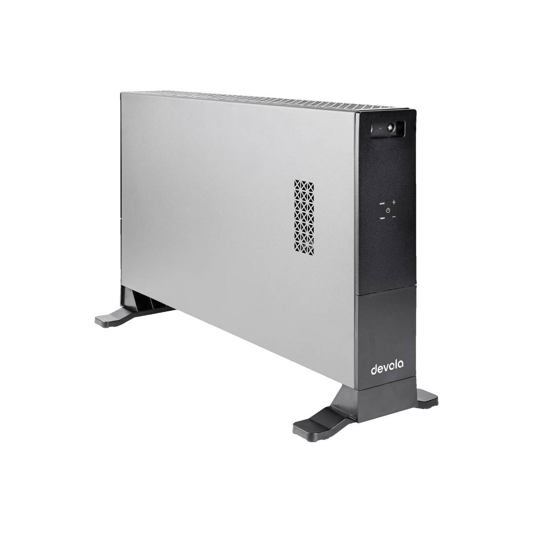 Devola 2000W Convector Heater, Grey - DVCH2BL