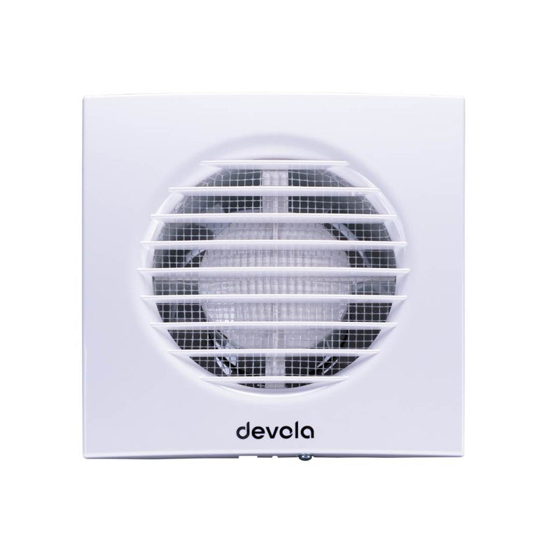 Devola 100mm Axial Bathroom Extractor Fan with Humidity Sensor - DVF100H, Image 2 of 8