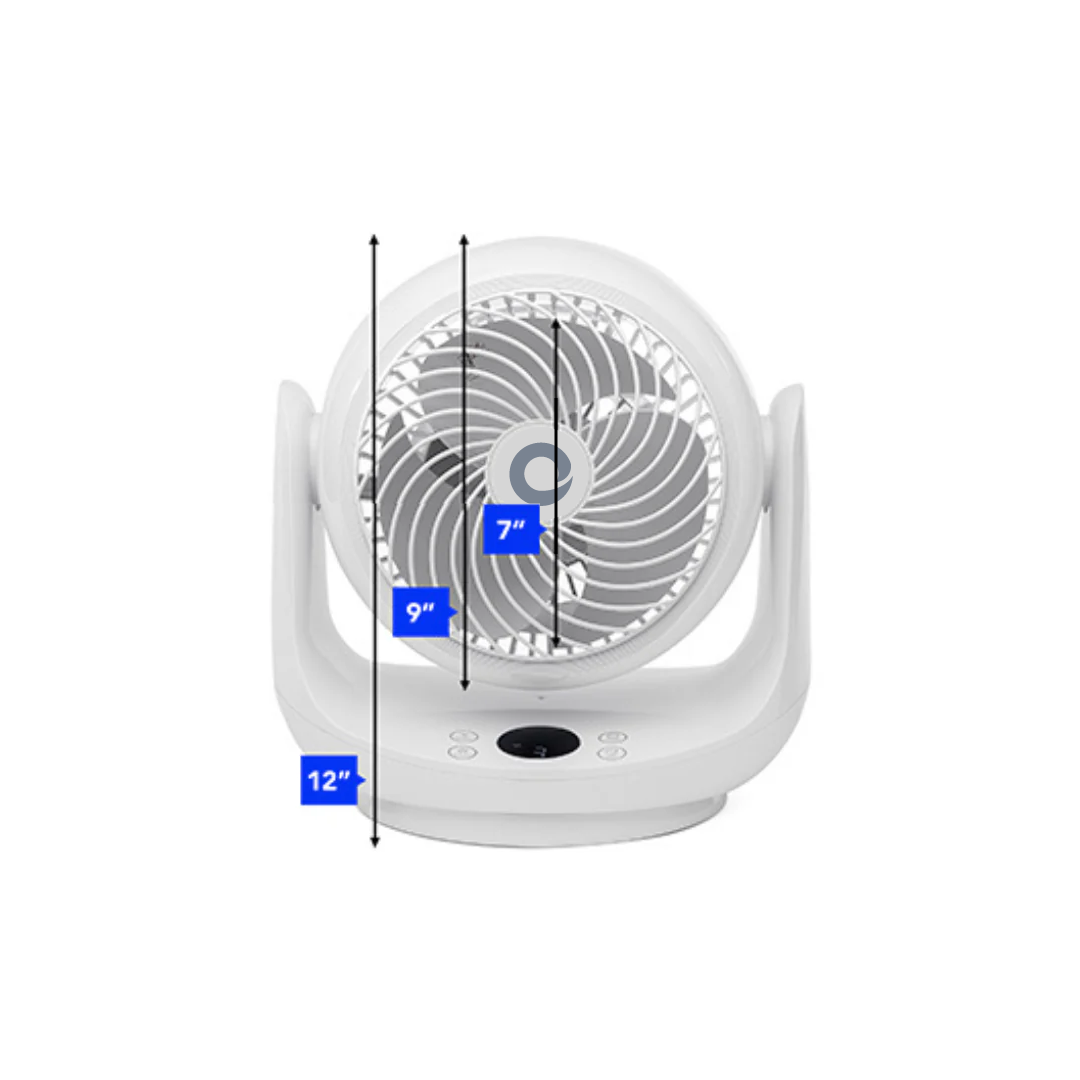 Devola Low Noise DC 9inch Air Circulator Fan White - DVF9DCFAN