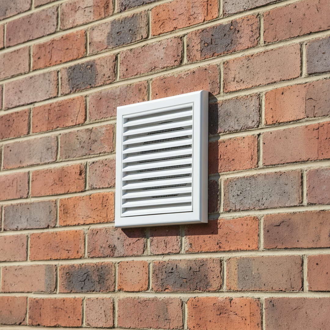 Devola 100mm Fixed Grill, White - DVFG100W