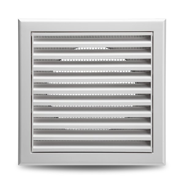 Devola 100mm Fixed Grill, White - DVFG100W