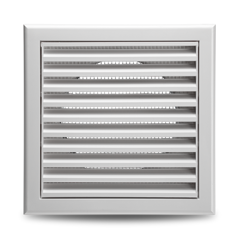 Devola 100mm Fixed Grill, White - DVFG100W, Image 2 of 4