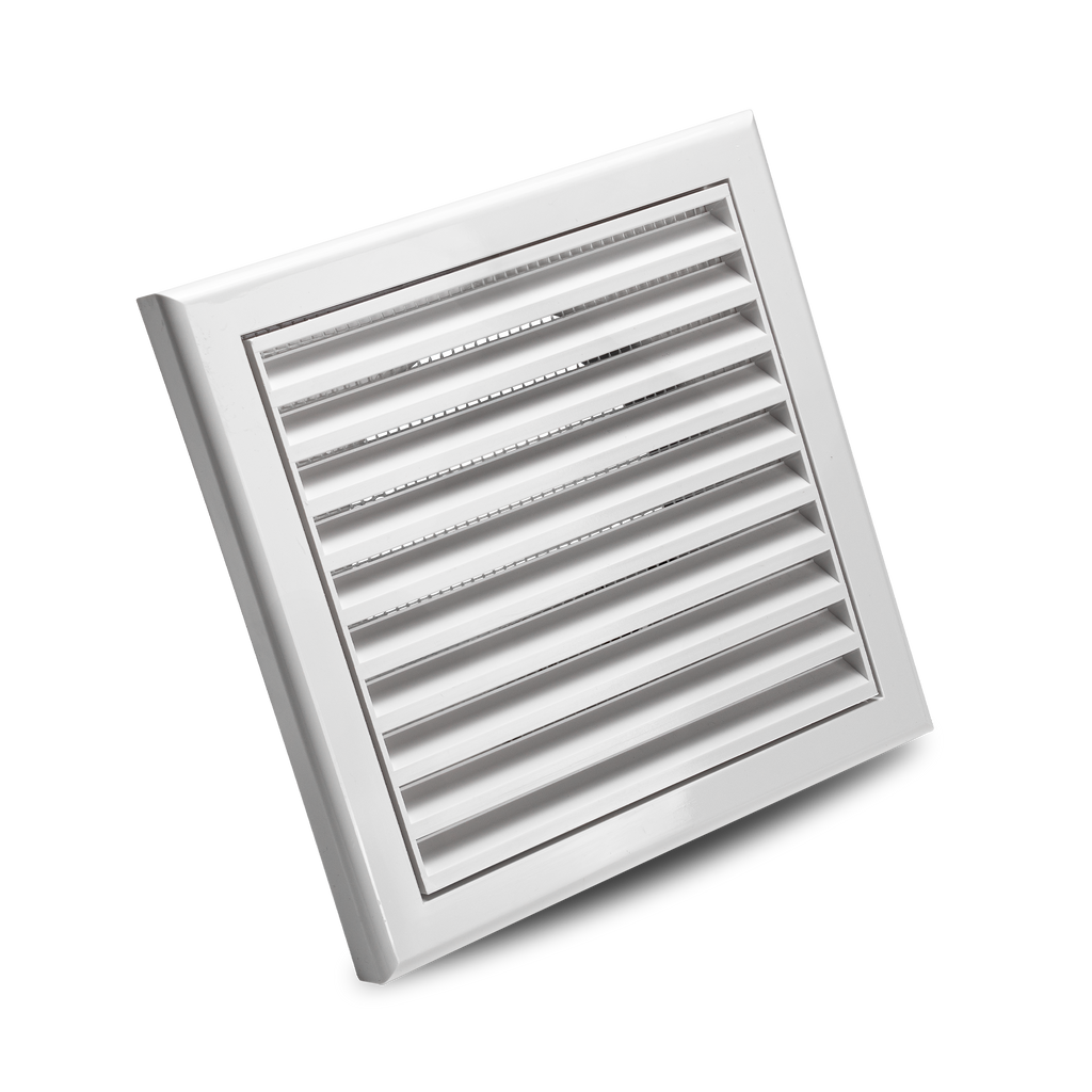 Devola 100mm Fixed Grill, White - DVFG100W