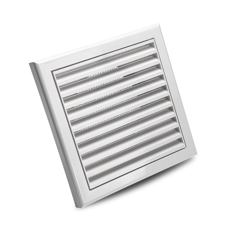 Devola 100mm Fixed Grill, White - DVFG100W, Image 1 of 4