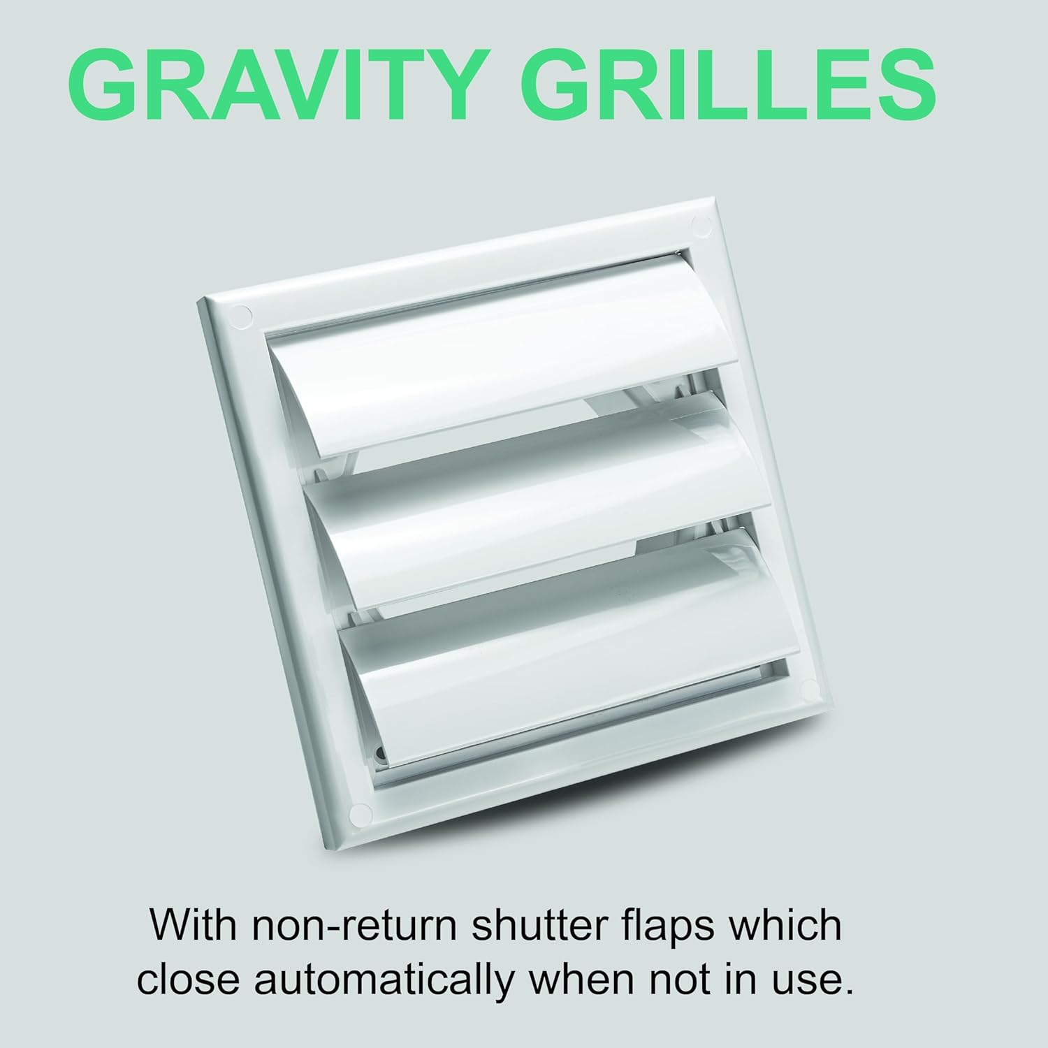 Devola 150mm Gravity Grill, White - DVGG150W