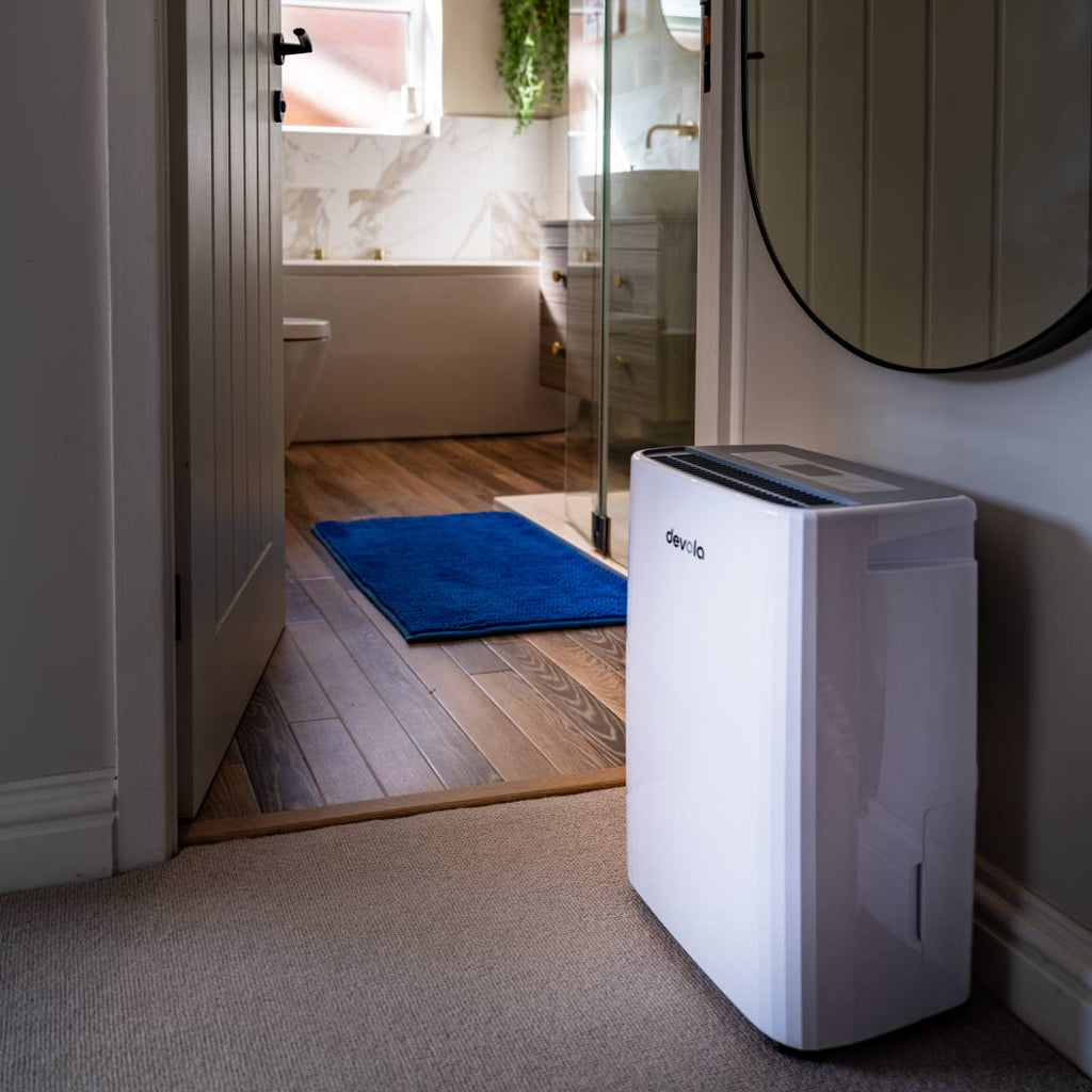 Devola 12L Platinum Compressor Dehumidifier with HEPA Filter, White - DVH12L