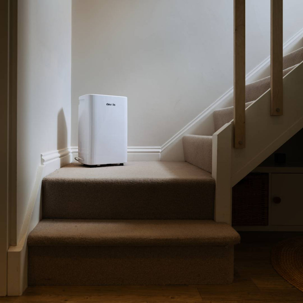 Devola 12L Platinum Compressor Dehumidifier with HEPA Filter, White - DVH12L