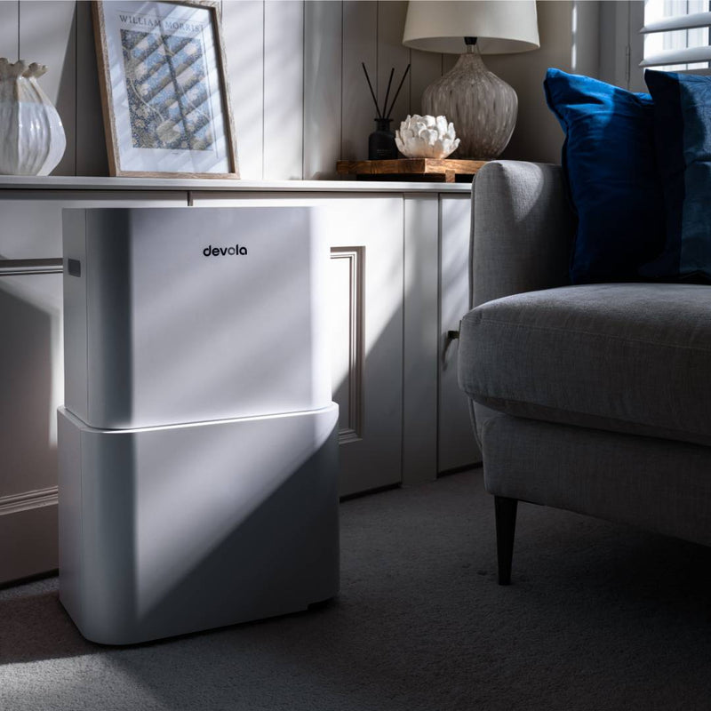 Devola 20L Platinum Hybrid Dehumidifier and Air Purifier White, with HEPA filter - DVHA20L, Image 12 of 13