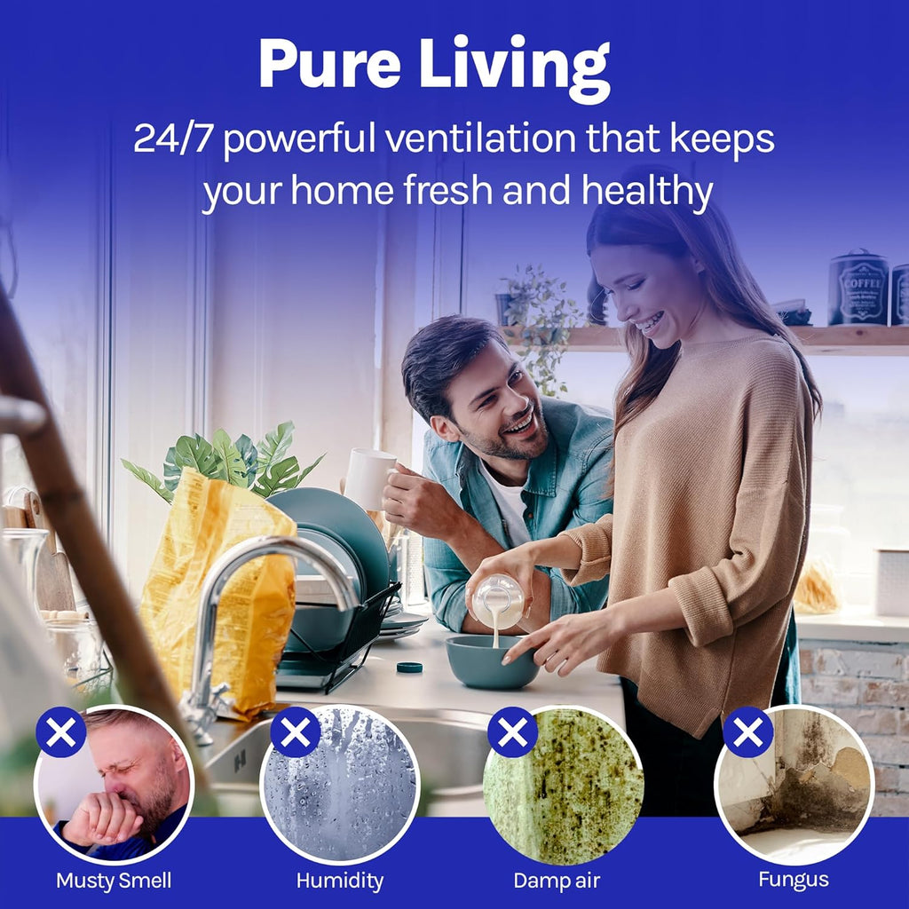 Devola 125mm In-Line Mixed Flow Extractor Fan - DVILF125