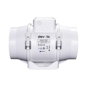 Devola 125mm In-Line Mixed Flow Fan with Timer - DVILF125T
