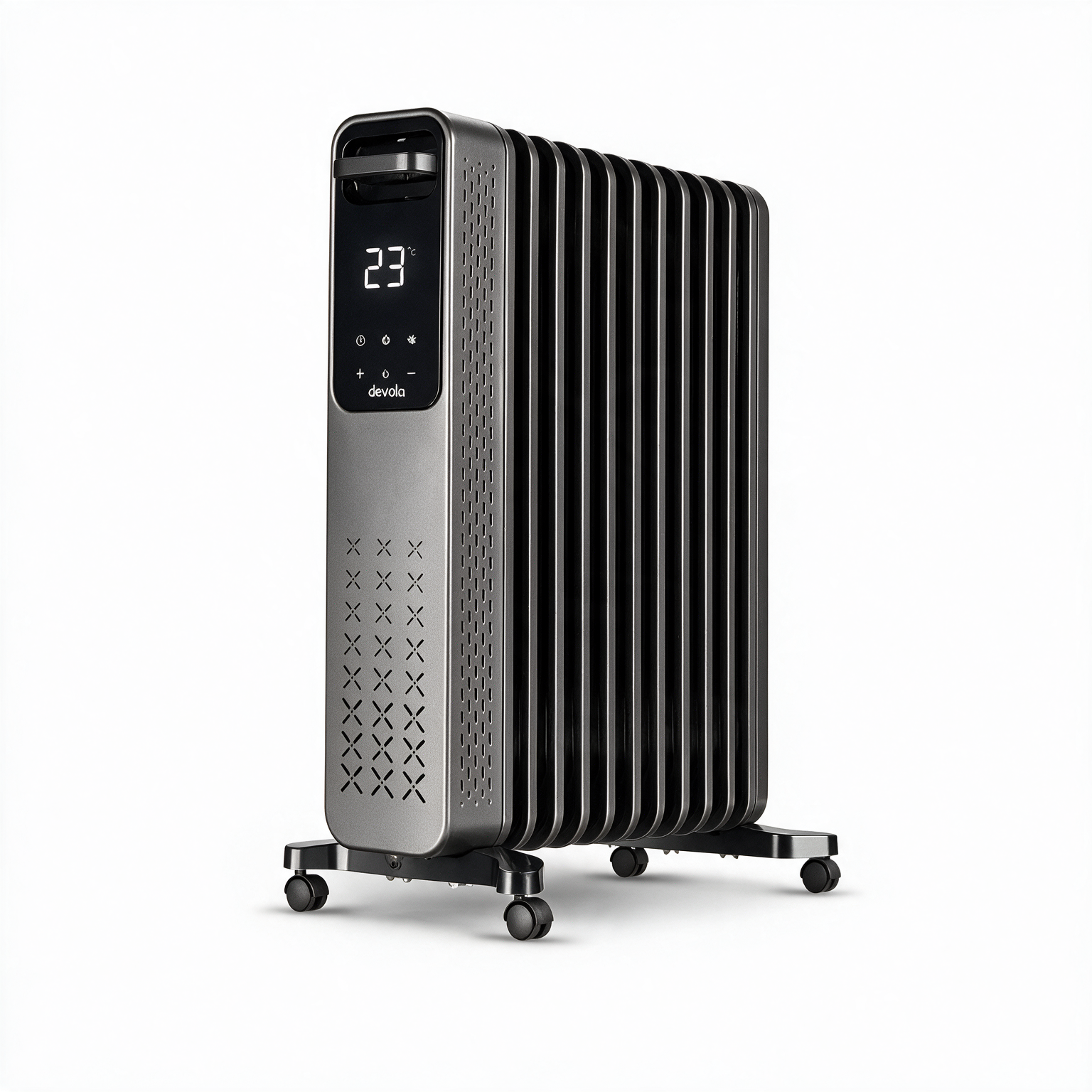 Devola 2500W Oil Filled Radiator 11 Fin, Anthracite - DVOFR2500B
