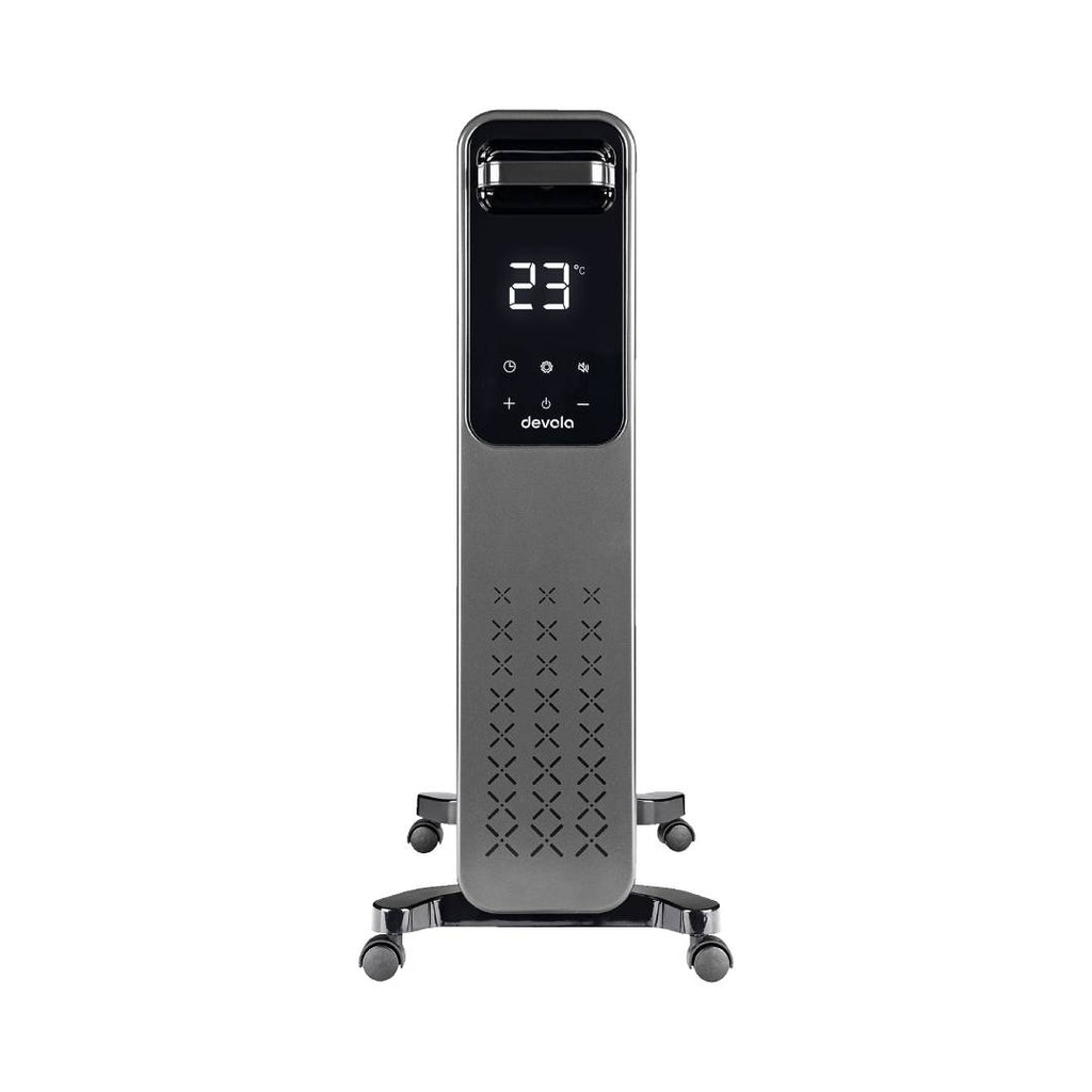 Devola 2500W Oil Filled Radiator 11 Fin, Anthracite - DVOFR2500B