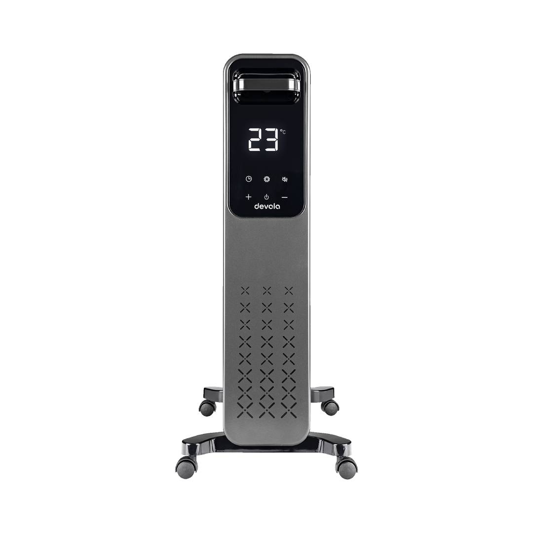 Devola 2500W Oil Filled Radiator 11 Fin, Anthracite - DVOFR2500B