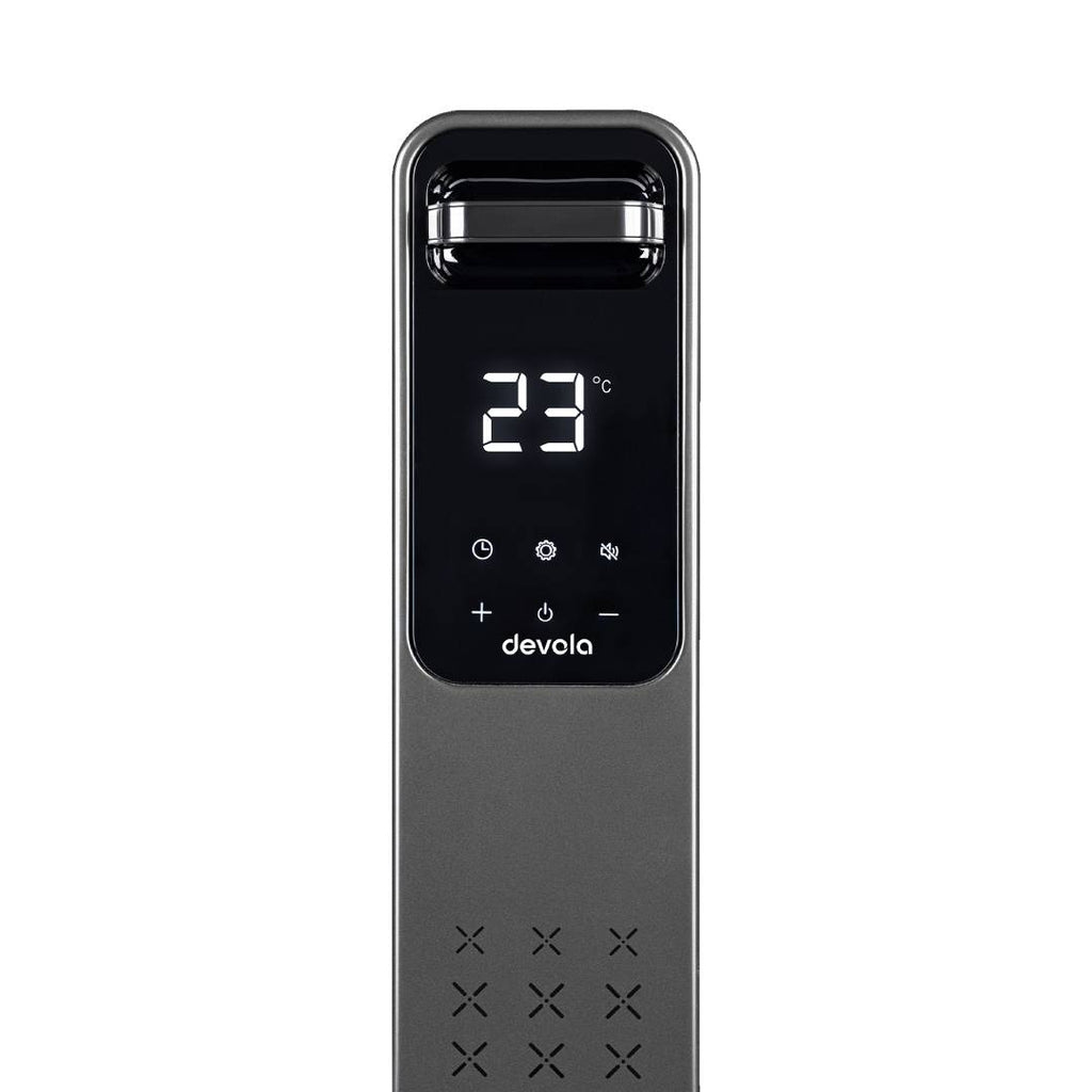 Devola 2500W Oil Filled Radiator 11 Fin, Anthracite - DVOFR2500B