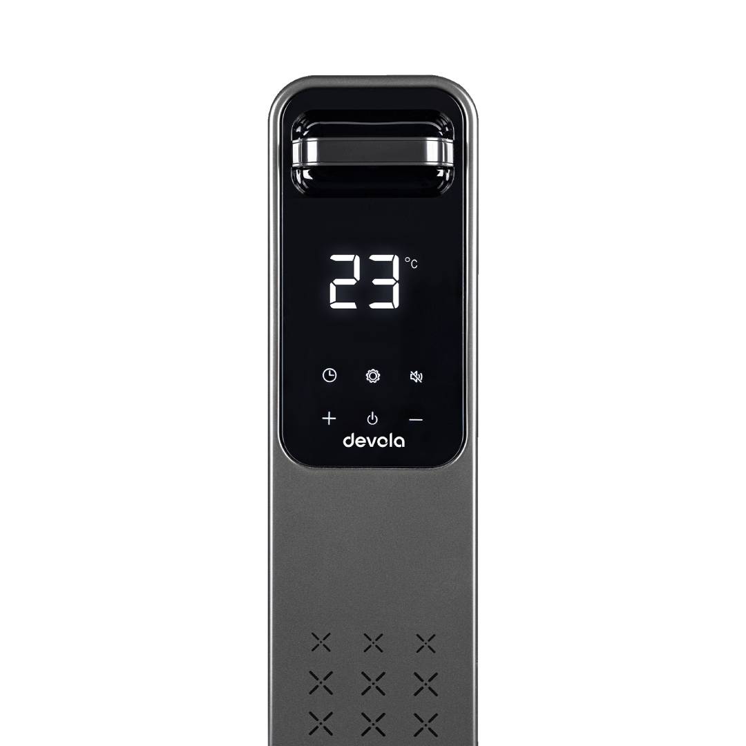 Devola 2500W Oil Filled Radiator 11 Fin, Anthracite - DVOFR2500B