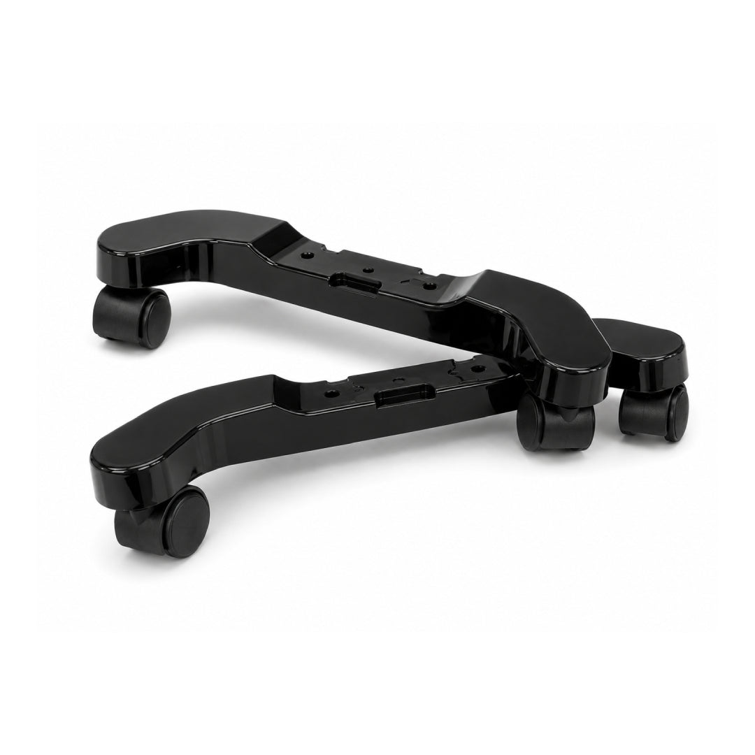 Devola Replacement Legs with Castors, including spare screws for DVOFR2500B Oil Filled Radiator, Black