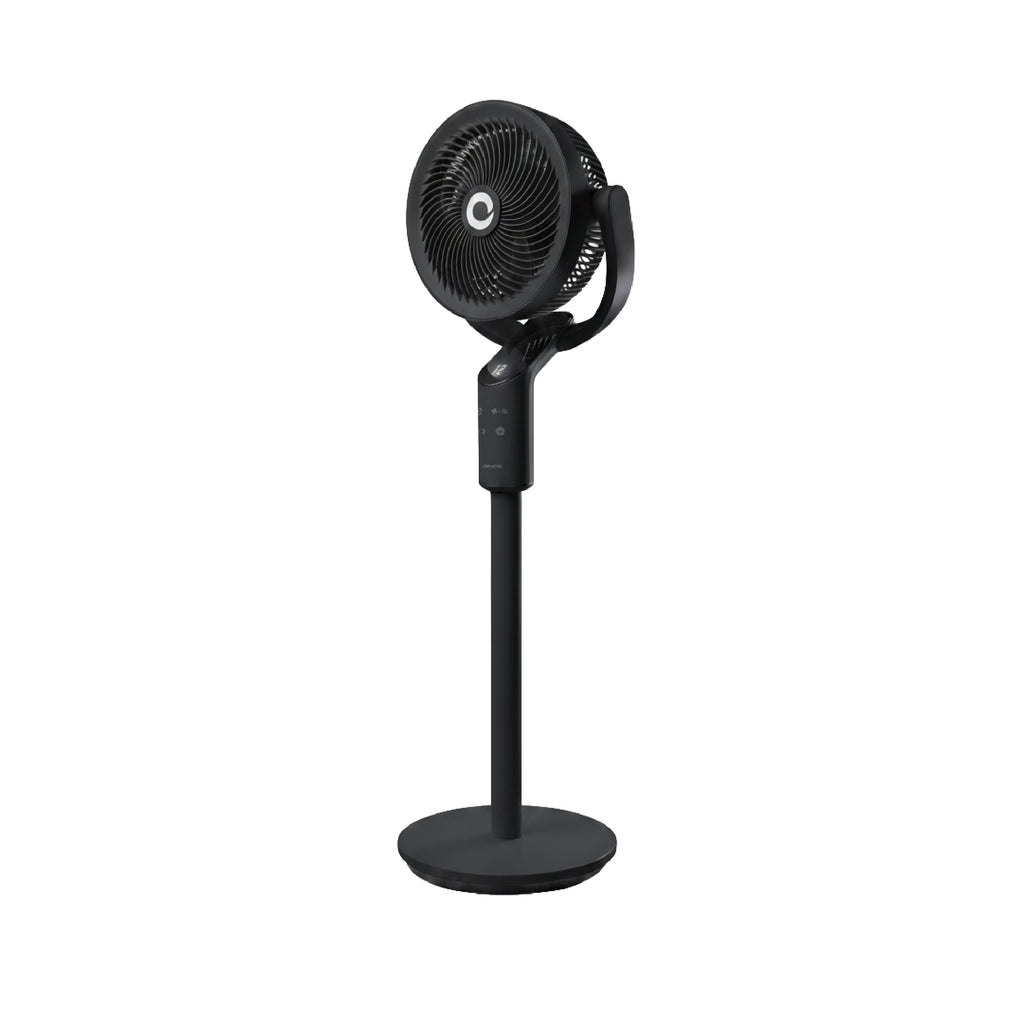 Devola Platinum Low Noise 8 Inch Air Circulator Pedestal Fan, Grey - DVPF8DCB