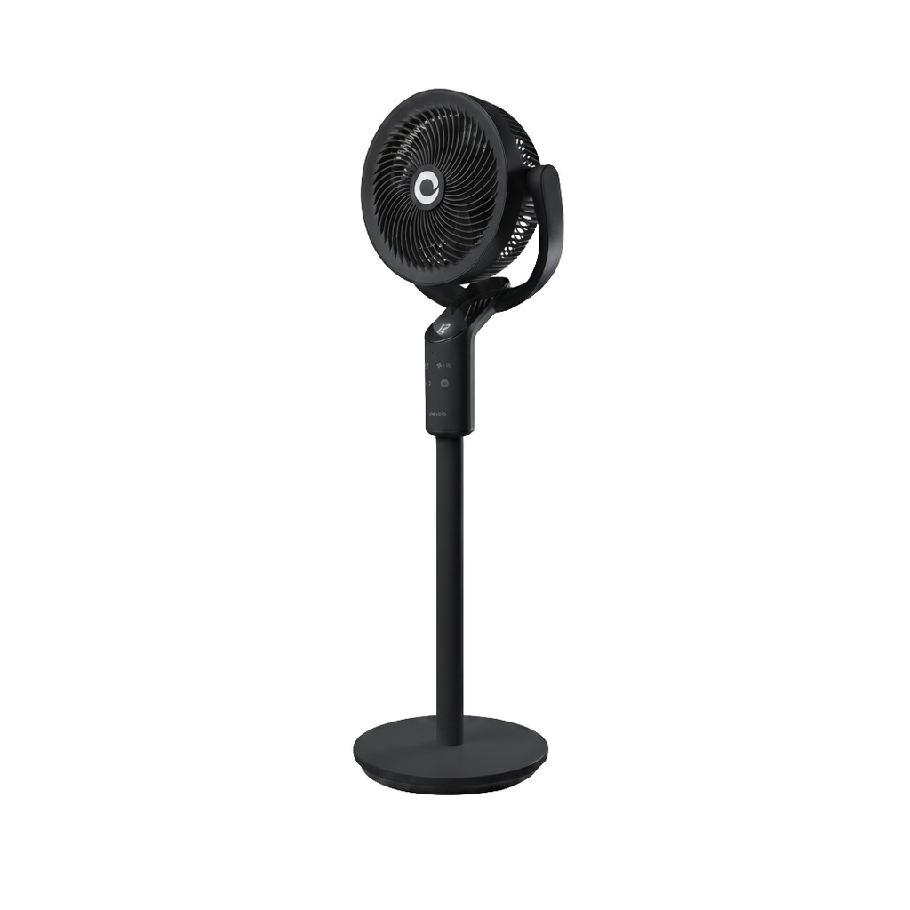 Devola Platinum Low Noise 8 Inch Pedestal Air Circulator, Grey - DVPF8DCB