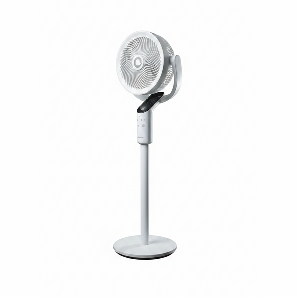 Devola Platinum Low Noise 8 Inch Pedestal Air Circulator, White - DVPF8DCW
