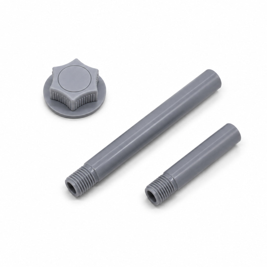 Devola Replacement Poles with Locking Nut for DVPF8DCB Pedestal Fan, Grey